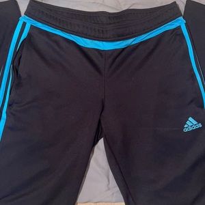 Adidas climacool black and blue medium joggers